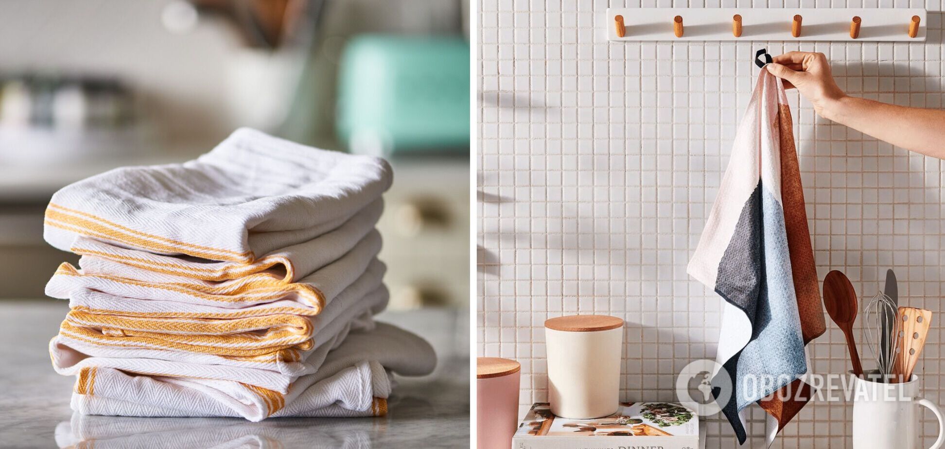 Как отстирать кухонные полотенца без порошка: японский способ