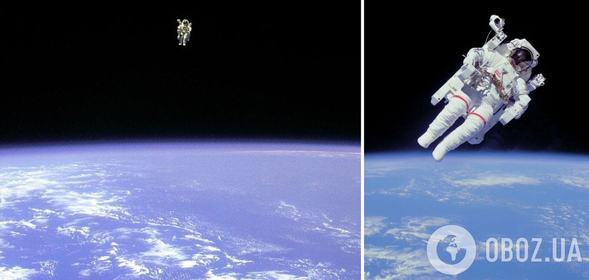 Як виглядав перший вихід людини у відкритий космос без страховки: історичне відео