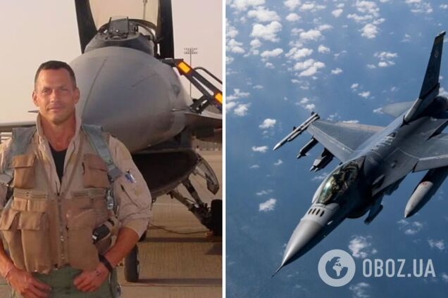 Найкращий американський пілот F-16 Ден Гемптон заявив, що готовий захищати українське небо. Відео