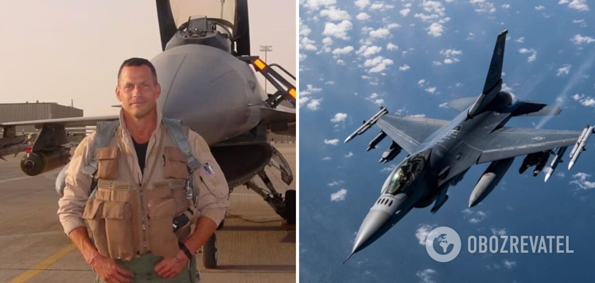 Найкращий американський пілот F-16 Ден Гемптон заявив, що готовий захищати українське небо. Відео 