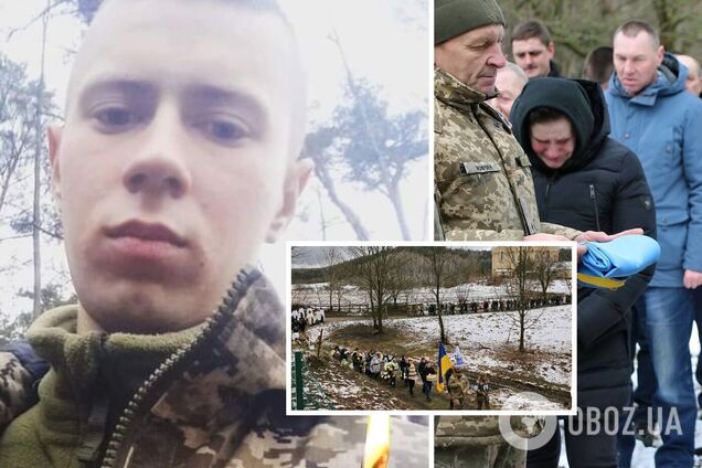 Из родных у него был только дедушка: на Тернопольщине простились с 19-летним защитником, погибшим в Донецкой области. Фото