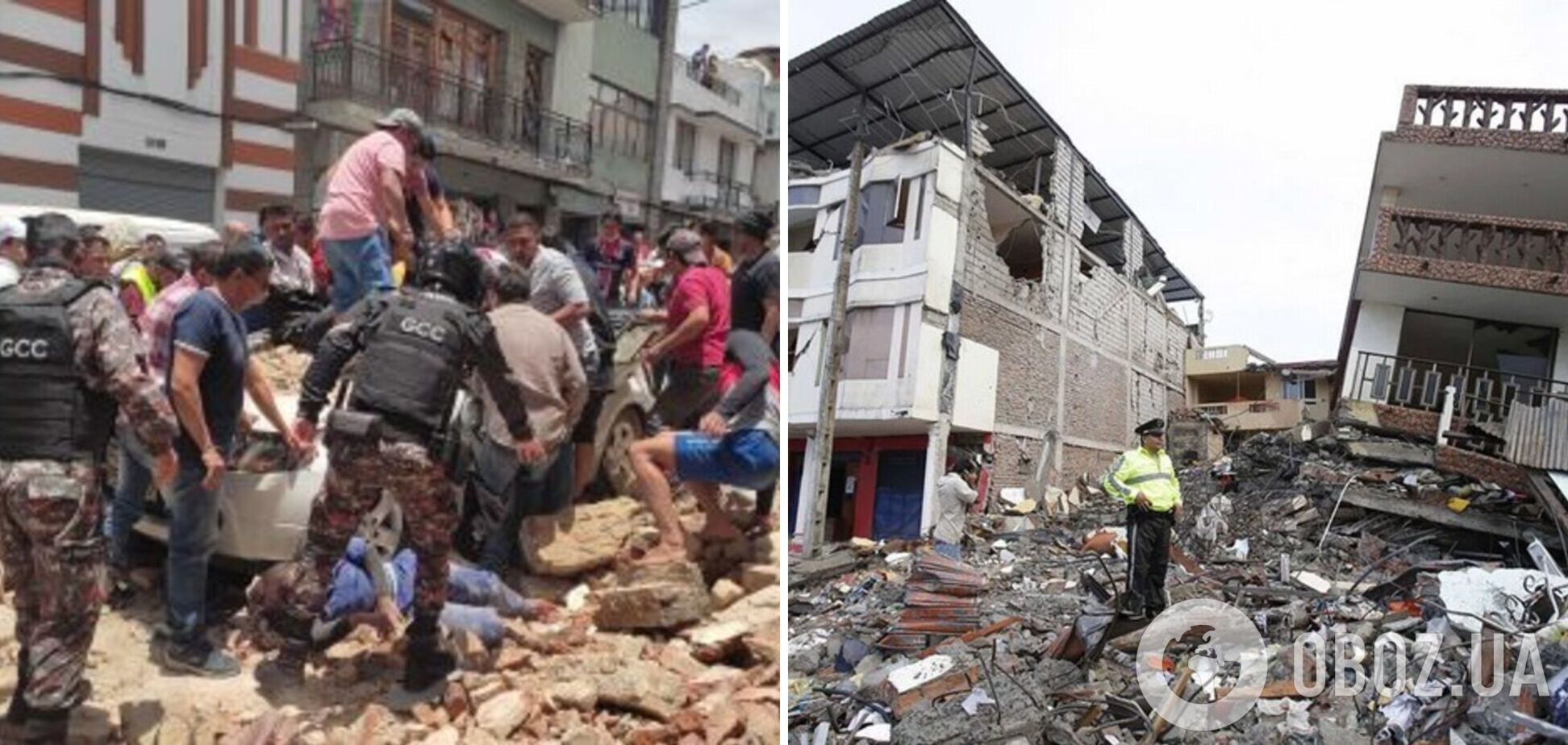 В Эквадоре землетрясение магнитудой 6,8 спровоцировало значительные разрушения: погибли 16 человек. Фото и видео