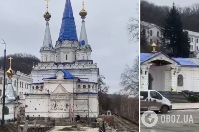 Раньше там была живописная набережная: в сети показали, что оккупанты сделали со Святогорской лаврой в Донецкой области. Видео