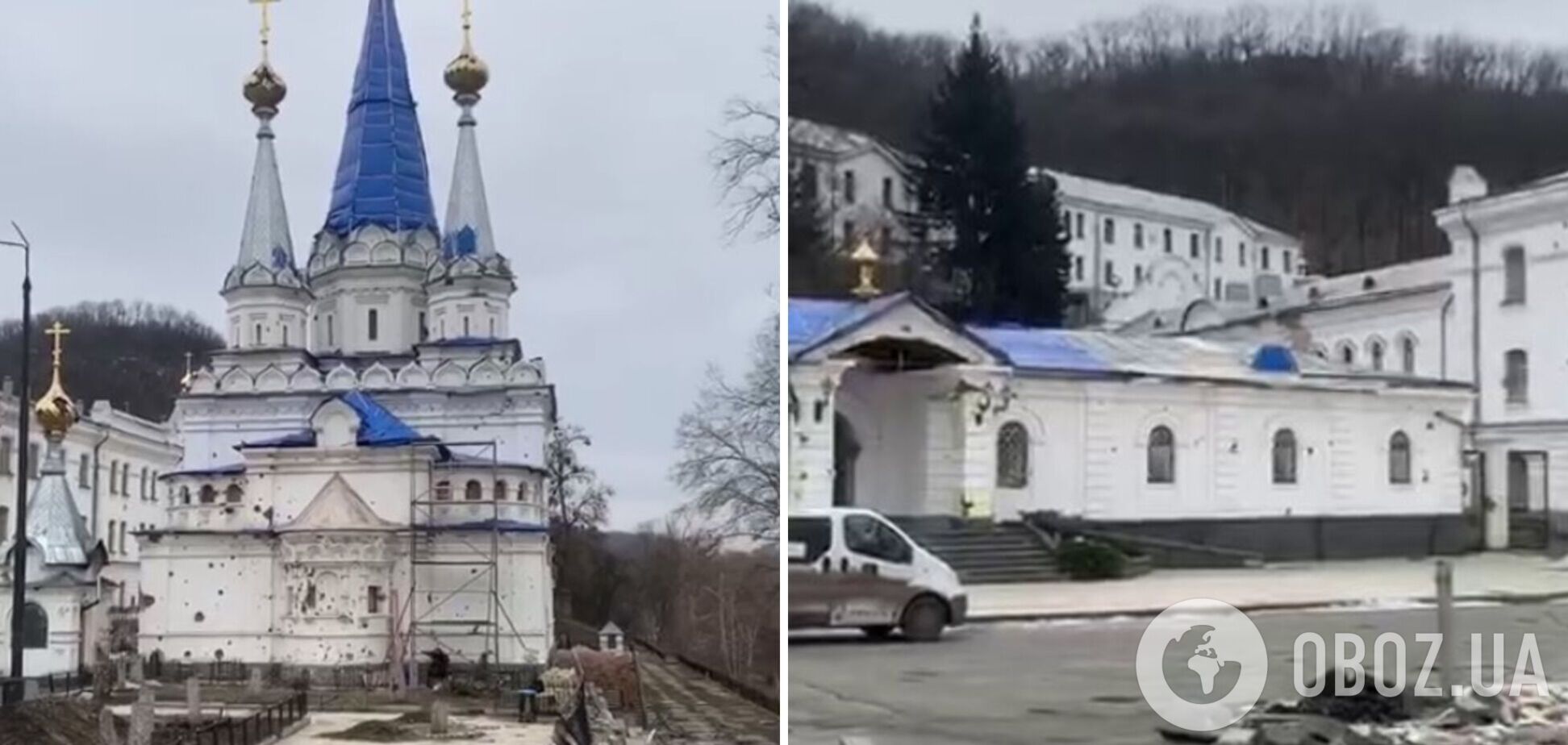 Раньше там была живописная набережная: в сети показали, что оккупанты сделали со Святогорской лаврой в Донецкой области. Видео