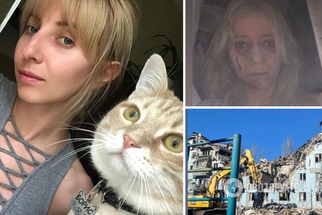'Это мой второй день рождения': в Запорожье спасли девушку из-под завалов разрушенного российской ракетой дома. Фото и видео