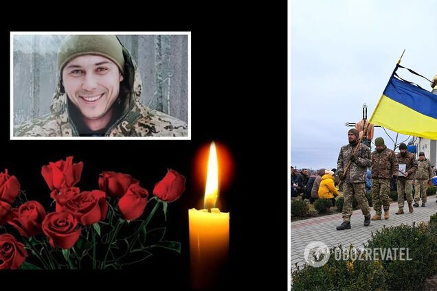 На Черкасщине живым коридором провели в последний путь защитника Украины: он погиб в бою на Донетчине. Фото