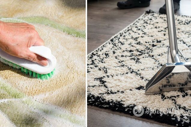 Как отчистить ковер: гениальный сухой способ