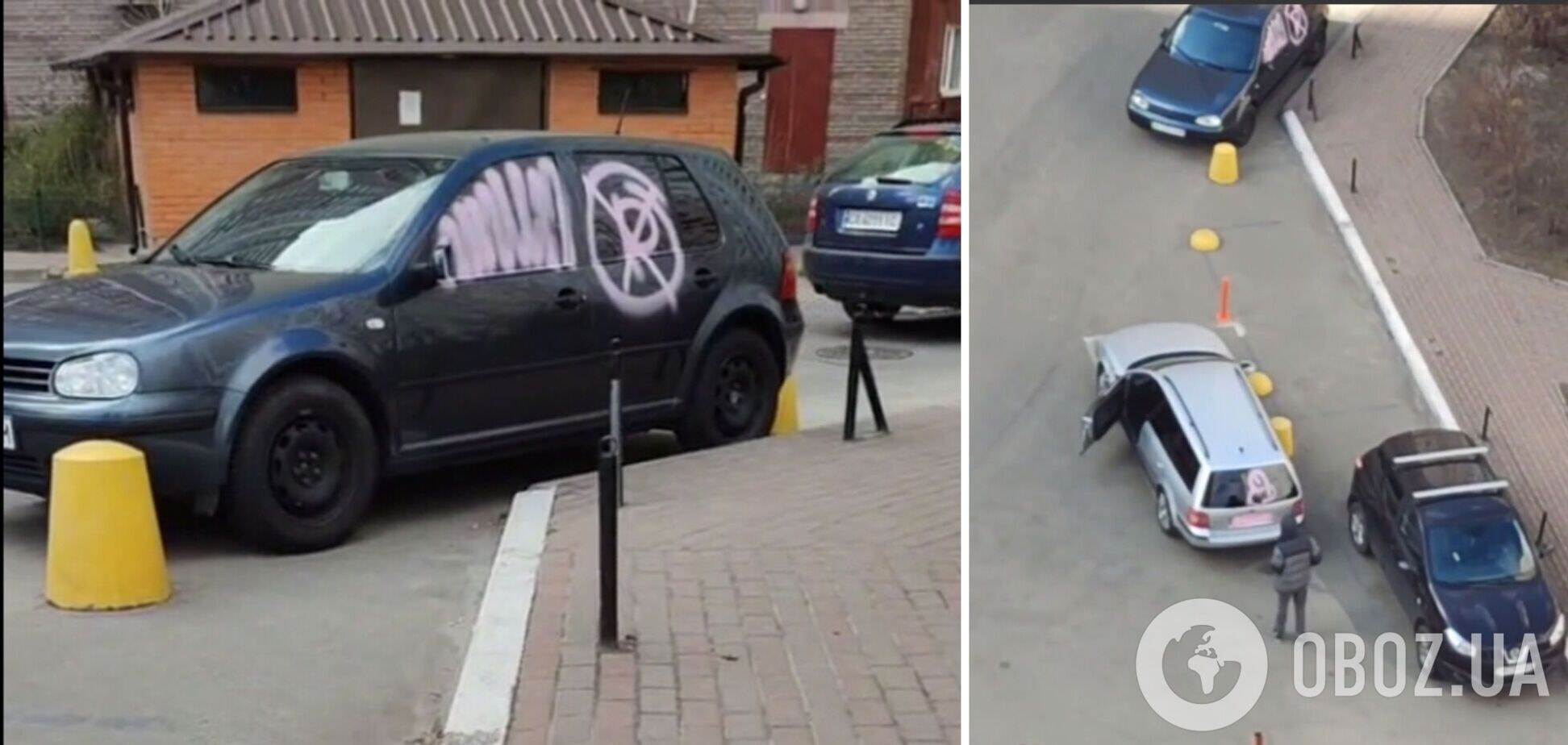 Сколько машин пострадало от действий неизвестных, не сообщалось