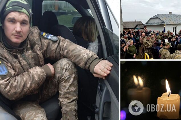 На Прикарпатті провели в останню путь молодого захисника, який загинув у боях на Донеччині. Фото і відео