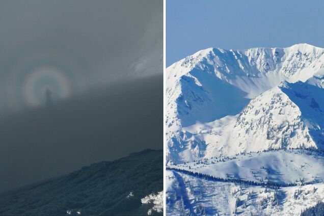 'Брокенское привидение' в Карпатах.