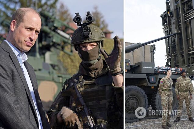 Принц Вільям таємно побував на військовій базі у польському Жешуві і зустрівся з українськими біженцями у Варшаві. Фото