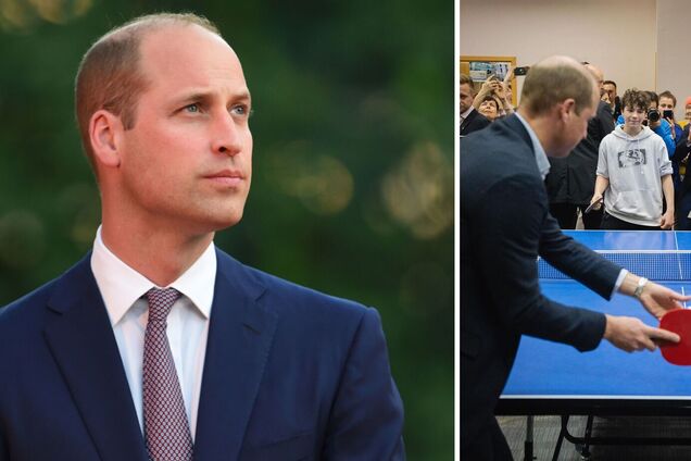 Принц Вільям показав, як грав у настільний теніс і хованки з українськими дітьми-біженцями у Польщі. Фото і відео