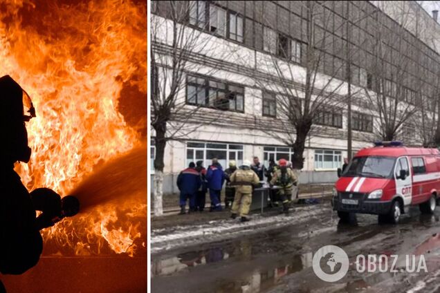 В Ярославле на территории завода, производящего двигатели для техники армии РФ, вспыхнул пожар