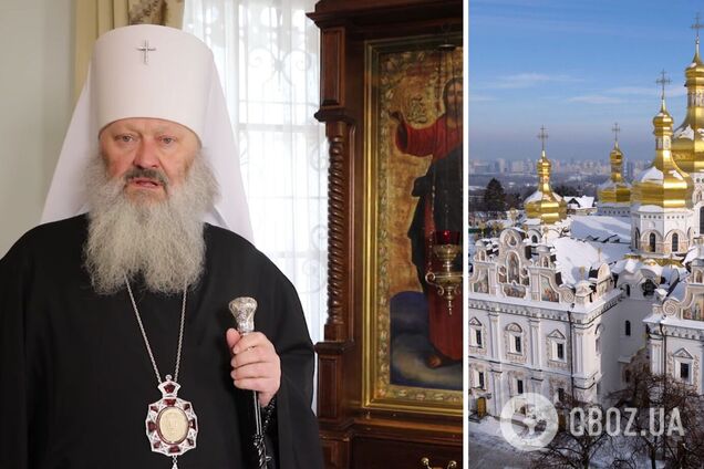 Митрополит Павло погрожував журналістам палкою і не захотів сказати, що РФ напала на Україну: заявив, що з Лаври не піде. Відео