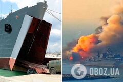 Оккупанты спустя год после удара ВСУ признали потерю большого десантного корабля 'Саратов' в Бердянске
