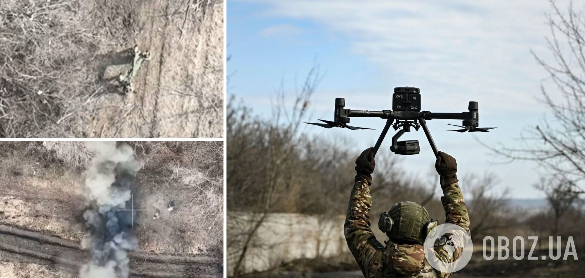 Украинские разведчики из бригады 'Эдельвейс' показали разгромные удары по оккупантам. Видео