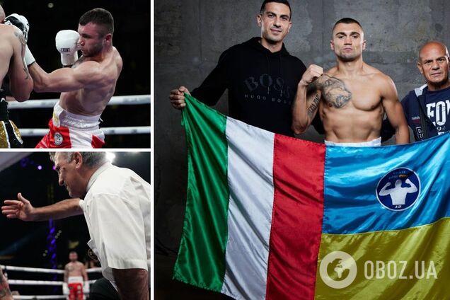 В Италии боксер победил 'отложенным' нокаутом и крикнул 'Слава Украине!', станцевав гопак. Видео