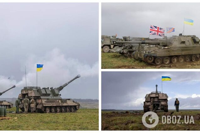 Міноборони показало навчання українських артилеристів на САУ AS90 у Великій Британії. Фото