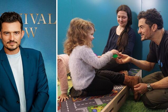 Орландо Блум прибыл в Украину, где встретился с украинскими детьми: им нужно вернуть детство. Фото