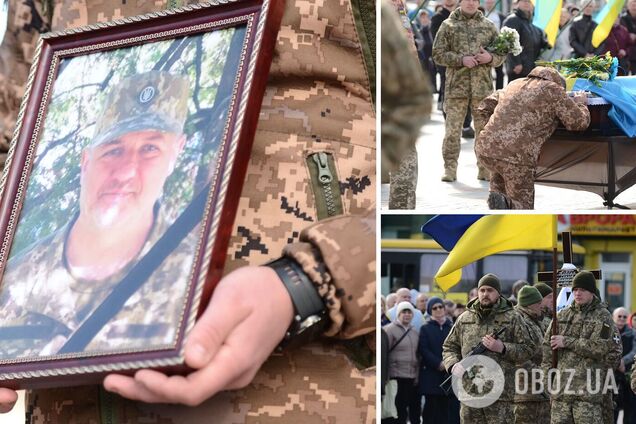 За несколько недель до гибели дал завещание семье: в Ривне попрощались с погибшим Героем Сергеем Ковбарем. Фото