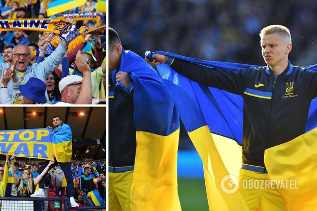 Трибуны 'Уэмбли' потрясающе исполнили гимн Украины перед матчем с Англией. Видео