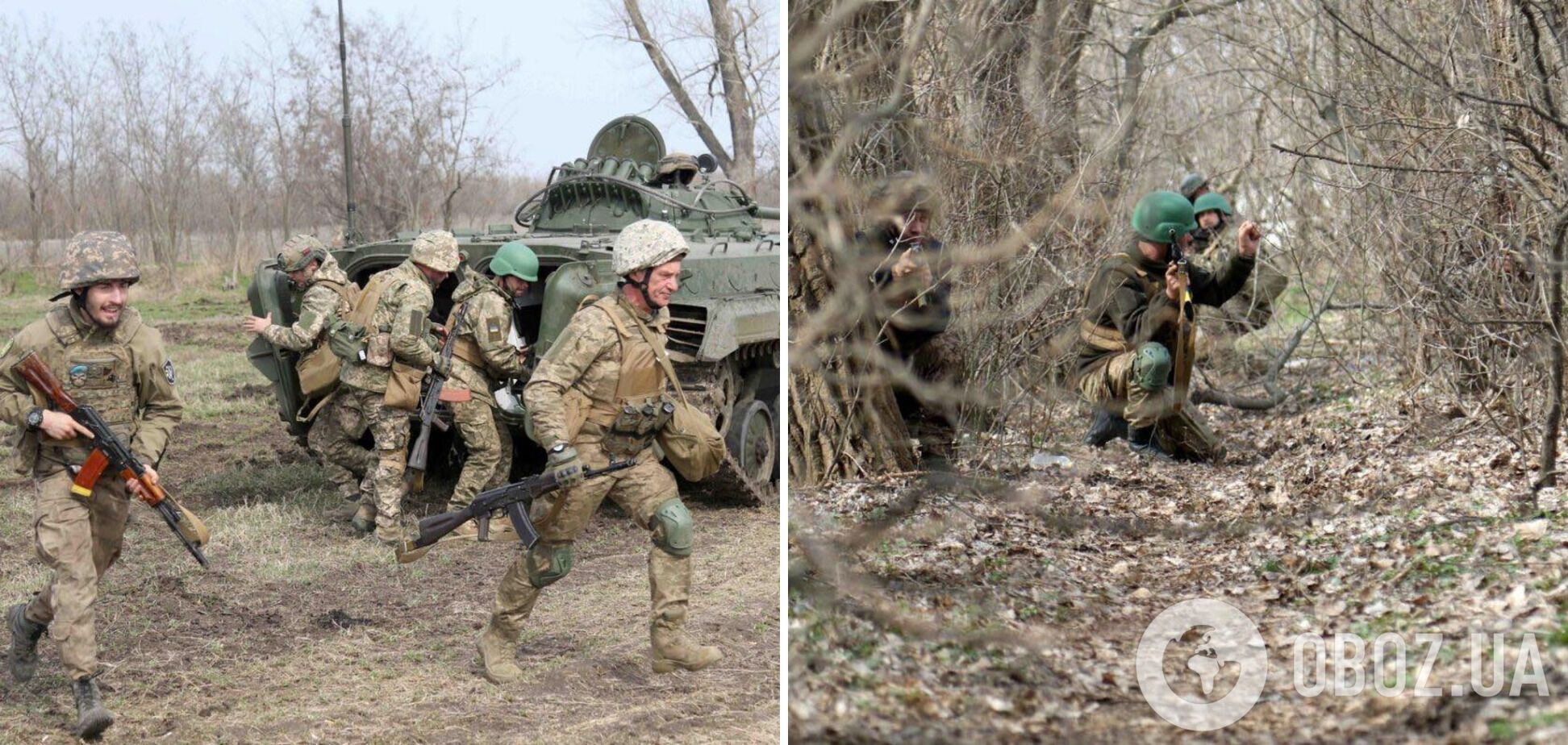 Тренировка морской пехоты ВСУ