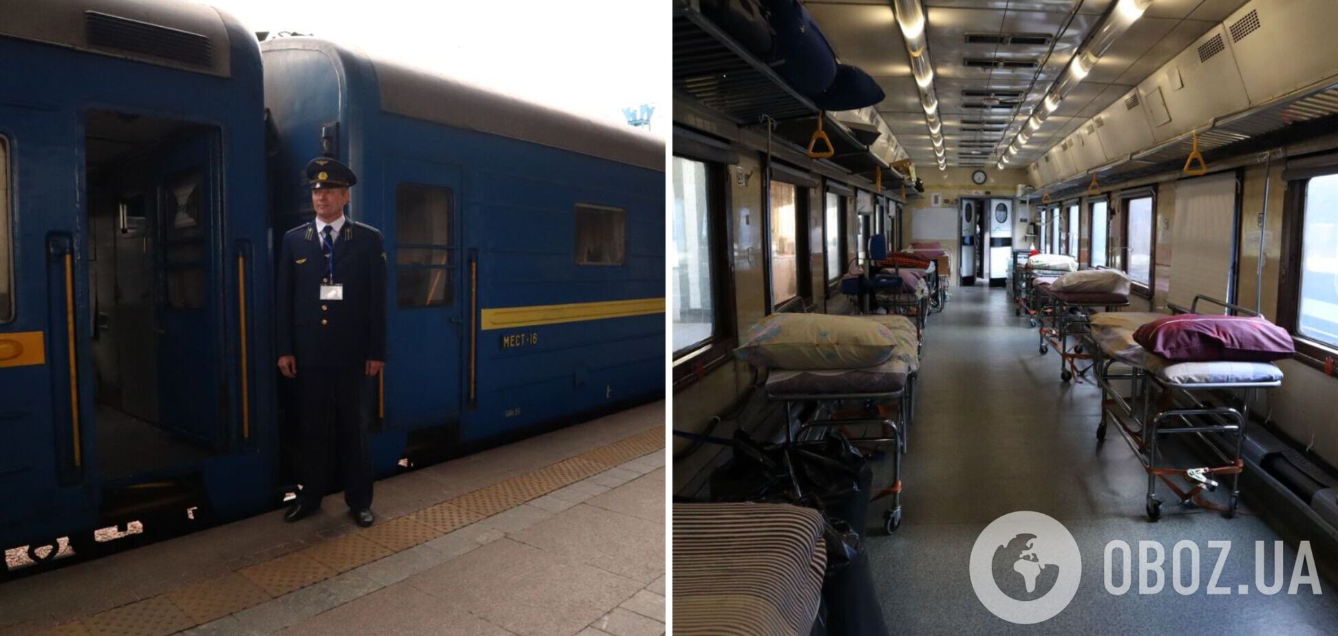 'Укрзалізниця' показала спеціальний санітарний потяг, яким евакуюють поранених. Ексклюзивні фото і відео 
