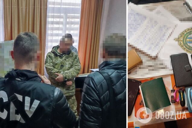 СБУ задержала на Черниговщине пограничника, который сливал оккупантам информацию о защите северных рубежей Украины. Фото