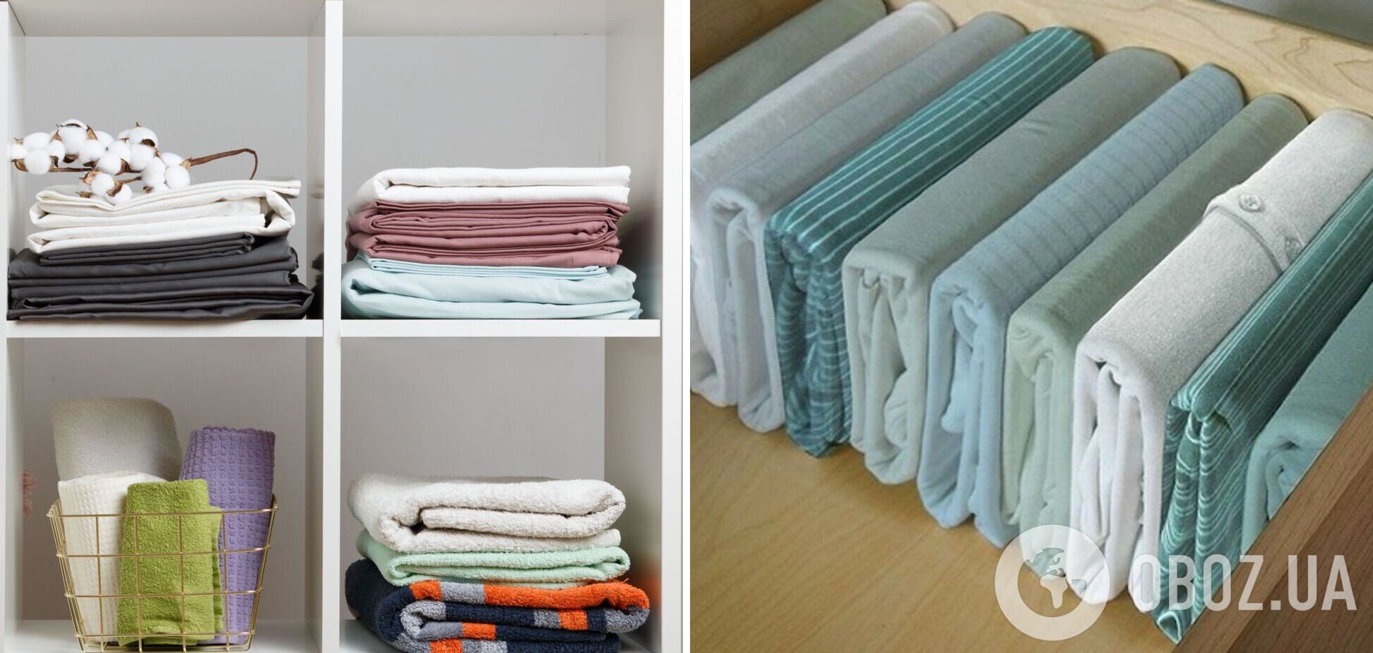 Как освободить много места в шкафу: вертикальный способ хранения постельного белья