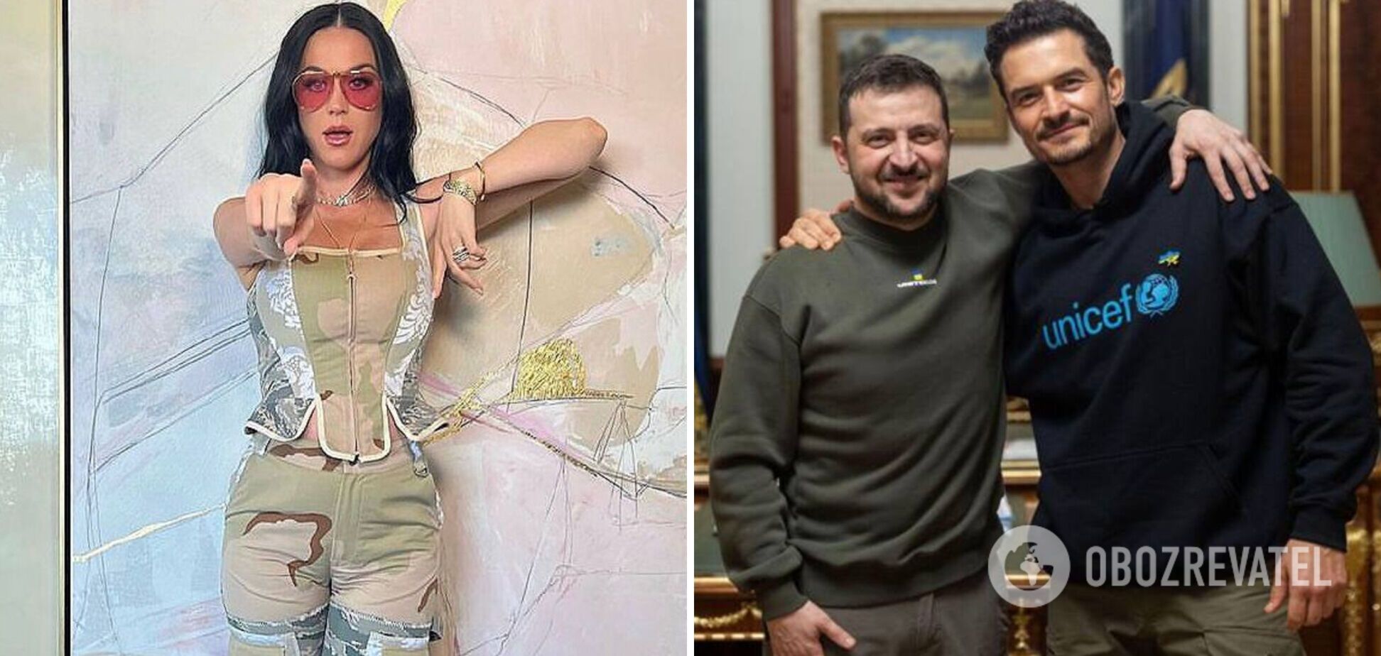 'Ти і в житті – герой': Кеті Перрі відреагувала на візит чоловіка Орландо Блума до України