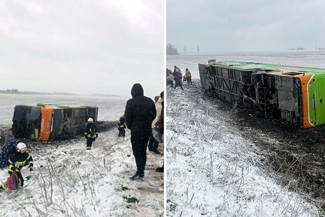 У Хмельницькій області перекинувся автобус 'Варшава-Одеса'