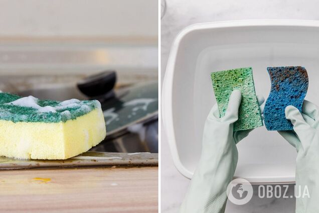 Как очистить губку для мытья посуды: четыре гениальных лайфхака
