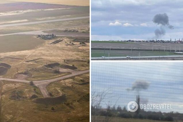 В Крыму свежая поставка 'бавовны': на аэродроме в Гвардейском раздались взрывы. Фото и видео