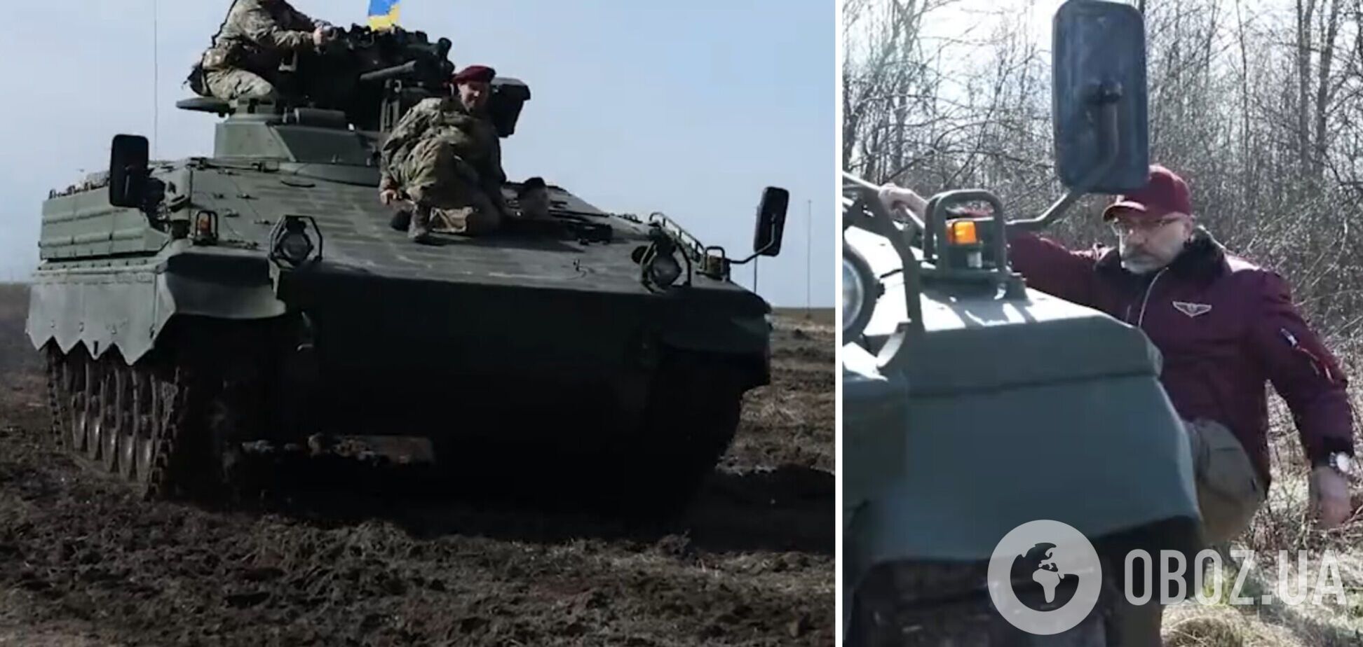 'Отличный пример немецкого качества': Резников испытал БМП Marder в Украине. Видео