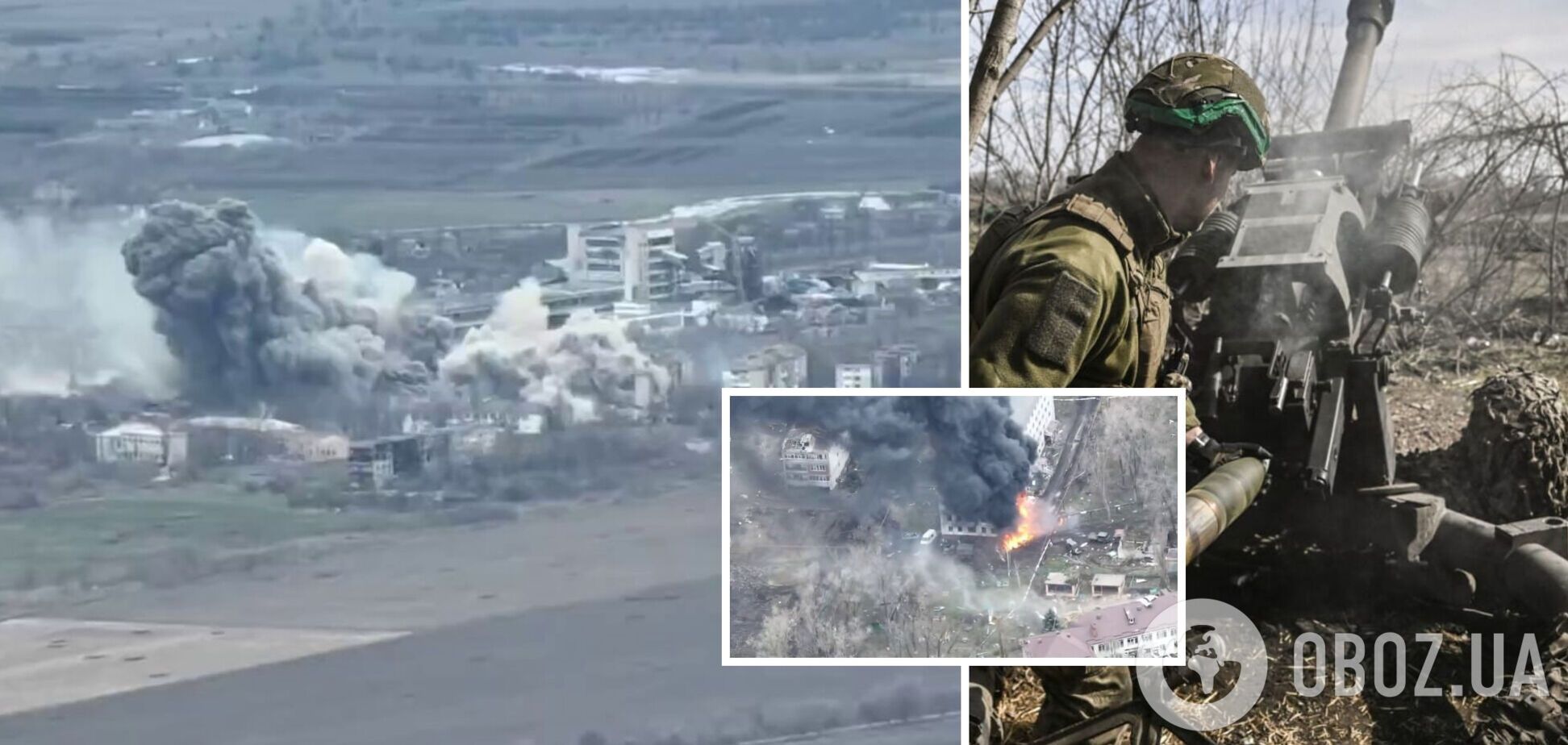 Воїни ЗСУ з одного пострілу знищили склад БК і військову техніку окупантів під Бахмутом. Відео 