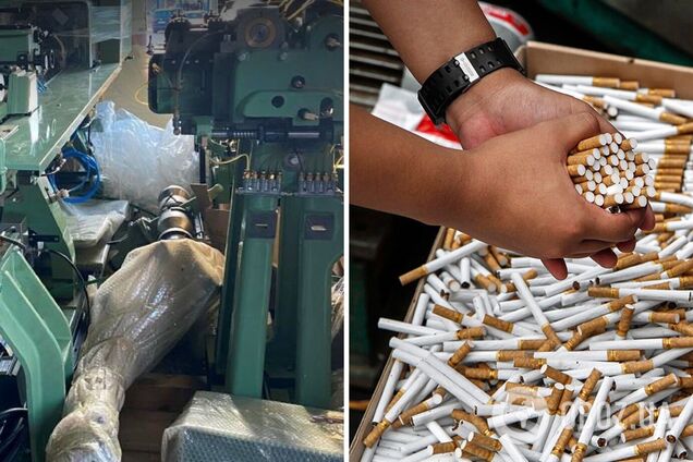 Вартість обладнання для виробництва цигарок оцінили у 10 млн грн