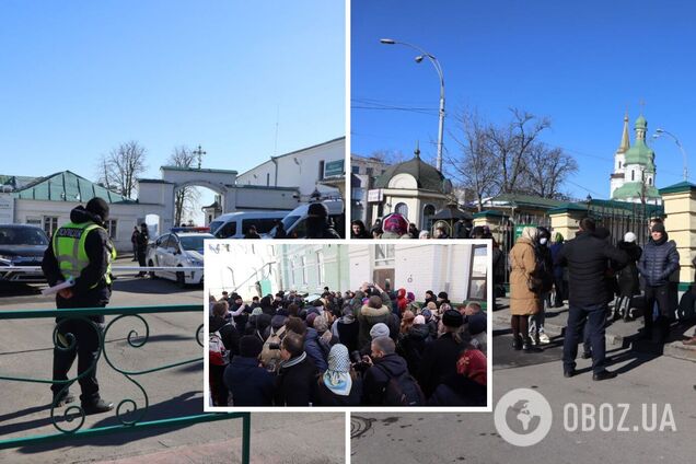 Верующие УПЦ МП заблокировали вход в один из храмов