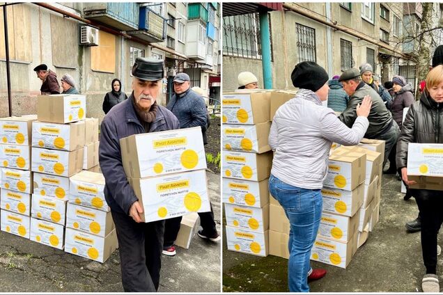 В Покровск привезли продуктовые наборы от Фонда Рината Ахметова
