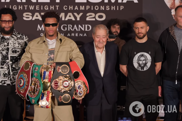 Ломаченко нарвався на зневагу під час дуелі поглядів із непереможним чемпіоном. Відеофакт