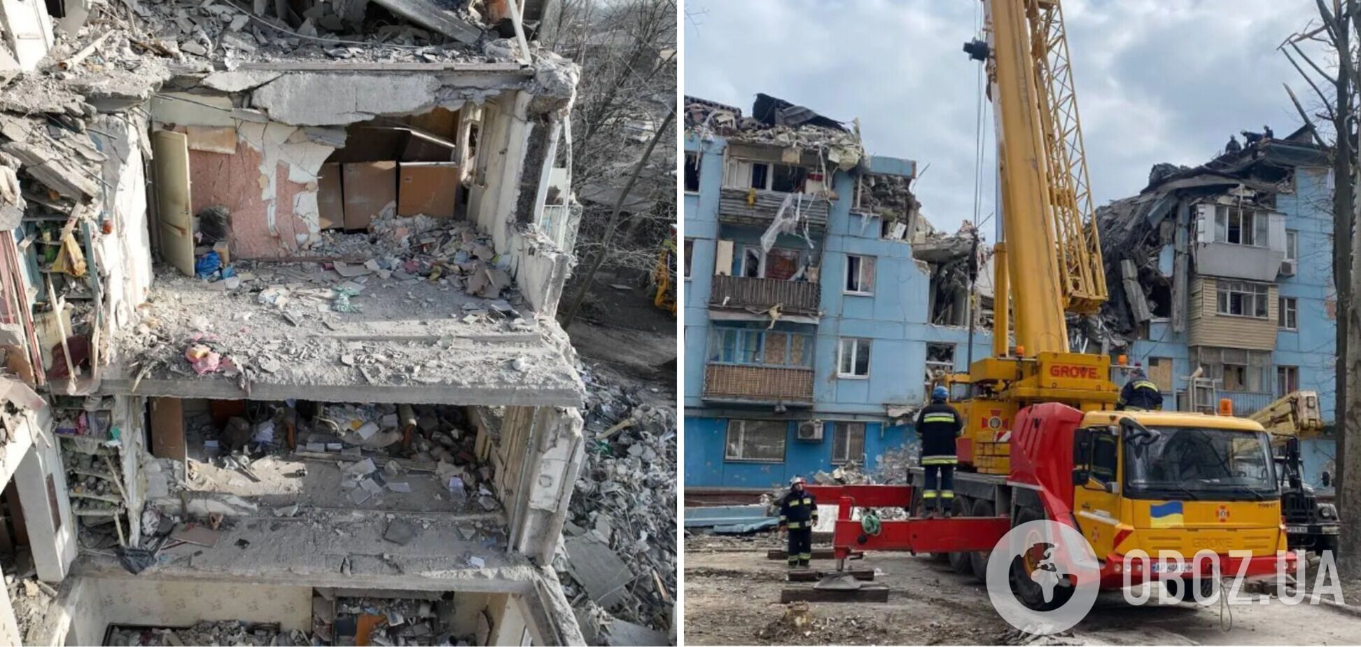 У Запоріжжі з-під завалів зруйнованого ударом РФ будинку дістали бульдога Міру, яка провела там дві доби. Фото