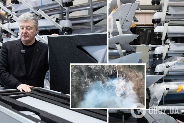 Работают 'Посейдоны': Порошенко показал, как 406-я артбригада с помощью БПЛА уничтожает российскую технику