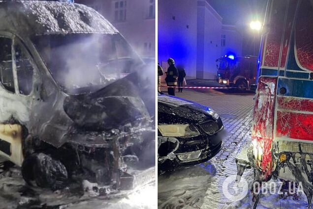 У Польщі згоріла швидка, яку збиралися передати харківській лікарні