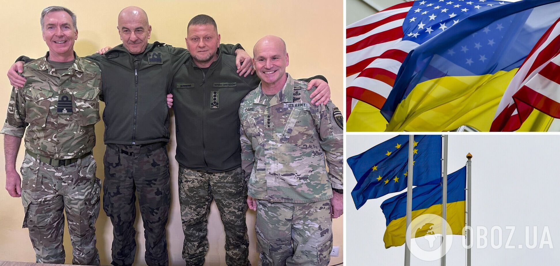 Залужний зустрівся з чотирма високопоставленими військовими Європи та США: говорили про оборону Бахмута й допомогу Україні. Фото