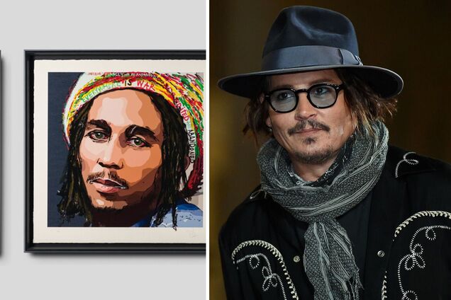 Джонни Депп начал продавать собственные картины: за портреты Боба Марли, Хита Леджера и других актер заработал $5,4 млн