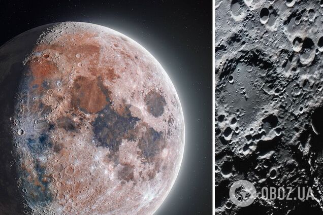 Цветное фото Луны из 180 тысяч фрагментов поразило сеть: она никогда не была полностью серой