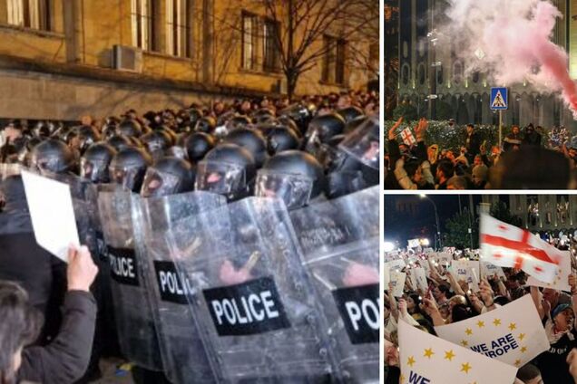 Протестувальники в Тбілісі пішли на штурм парламенту: спецназ застосував сльозогінний газ та водомети. Фото і відео