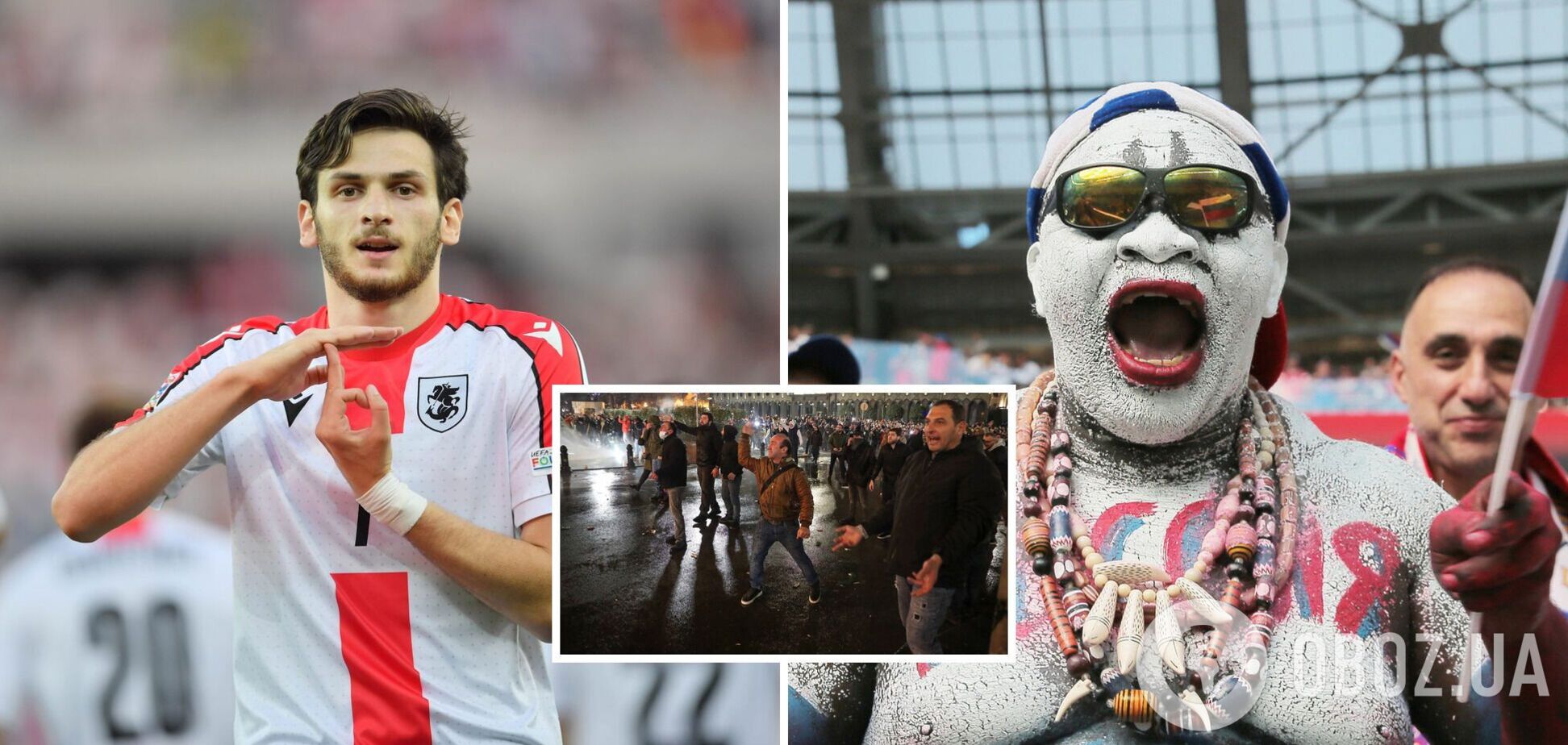 'Будут без территорий': звезда сборной Грузии поддержал протесты. В РФ его назвали 3-м сортом и потребовали благодарить Россию