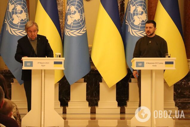 Зеленский и Гутерриш на переговорах в Киеве обсудили 'зерновую инициативу'. Все подробности