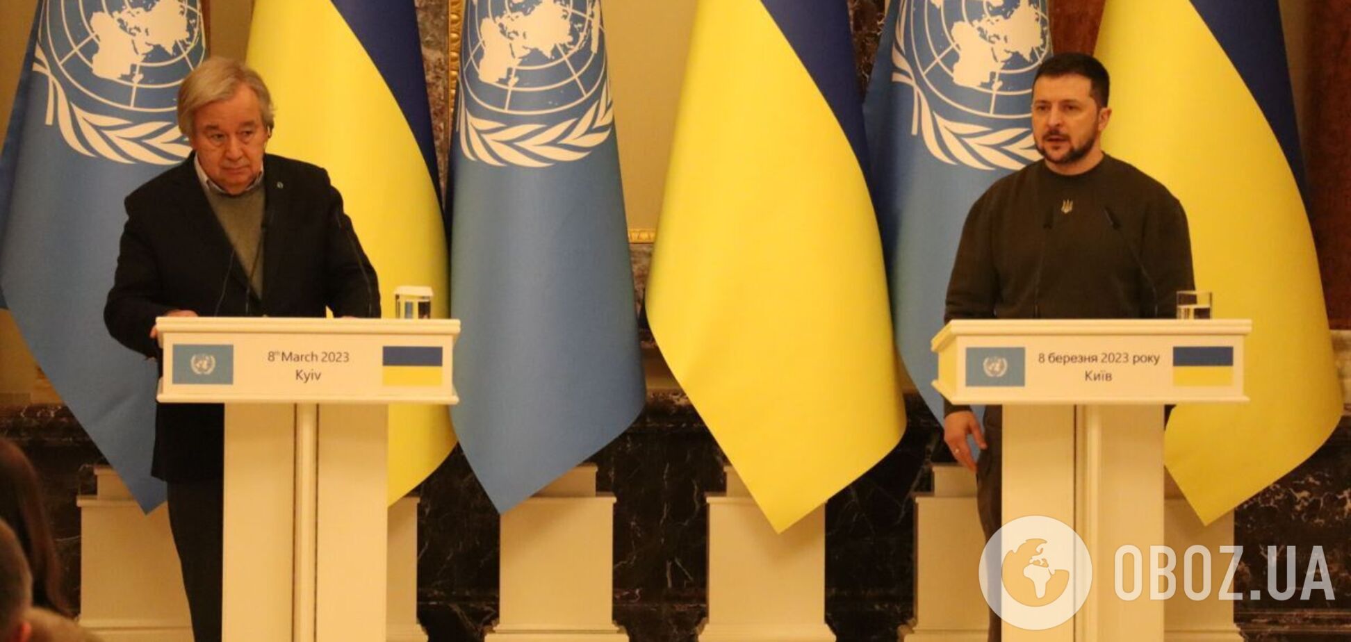 Зеленский и Гутерриш на переговорах в Киеве обсудили 'зерновую инициативу'. Все подробности