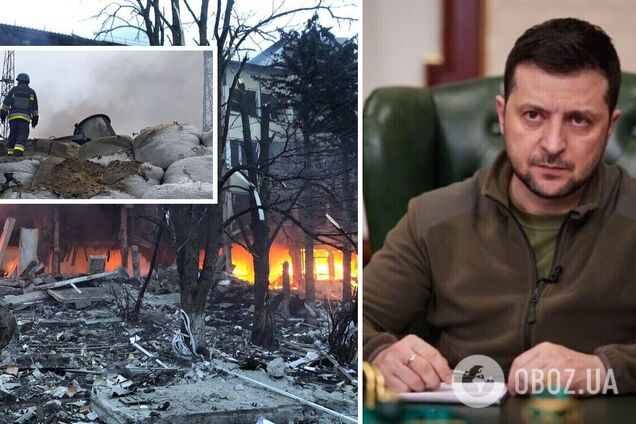 'Оккупанты могут только терроризировать мирных людей': Зеленский отреагировал на массированную атаку РФ на Украину